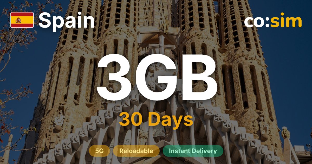 Spain eSIM — 3GB