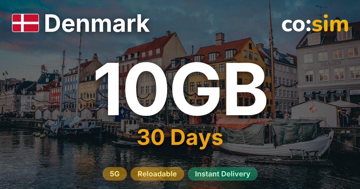 Denmark eSIM — 10GB