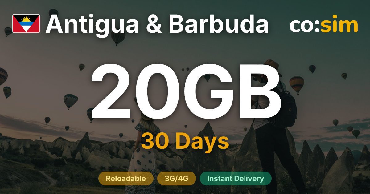Antigua & Barbuda eSIM — 20GB