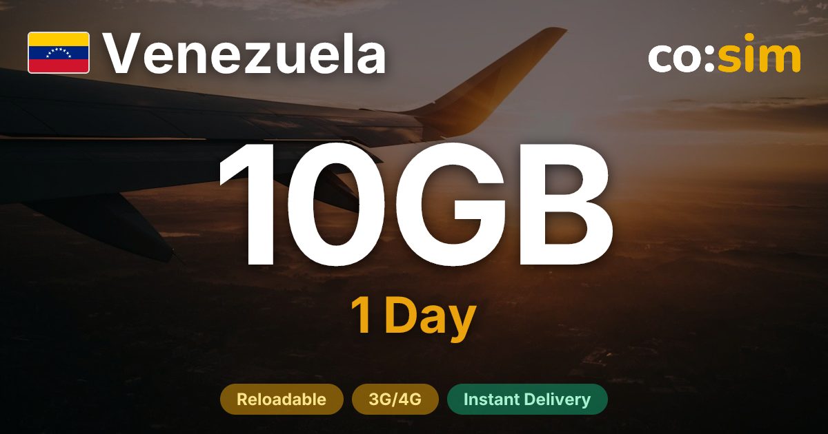 베네수엘라 eSIM — 10GB+∞