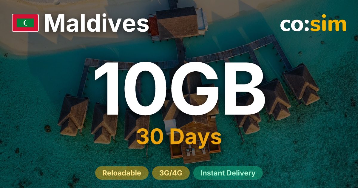Maldives eSIM — 10GB