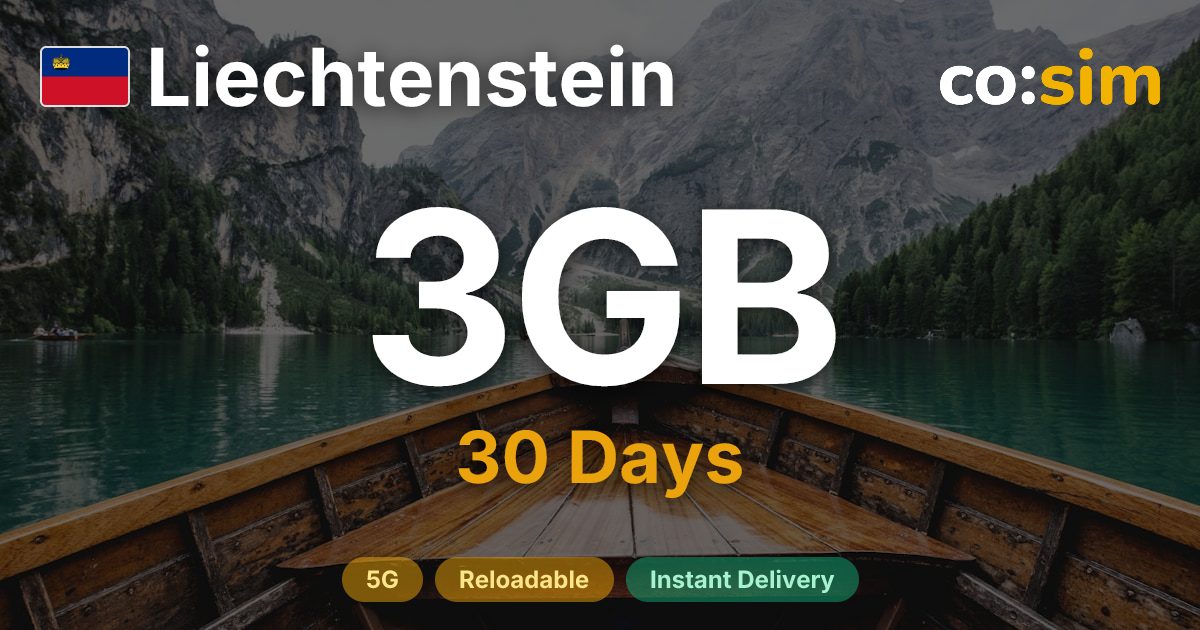 Liechtenstein eSIM — 3GB