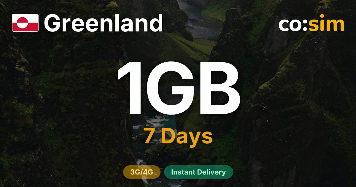 Greenland eSIM — 1GB