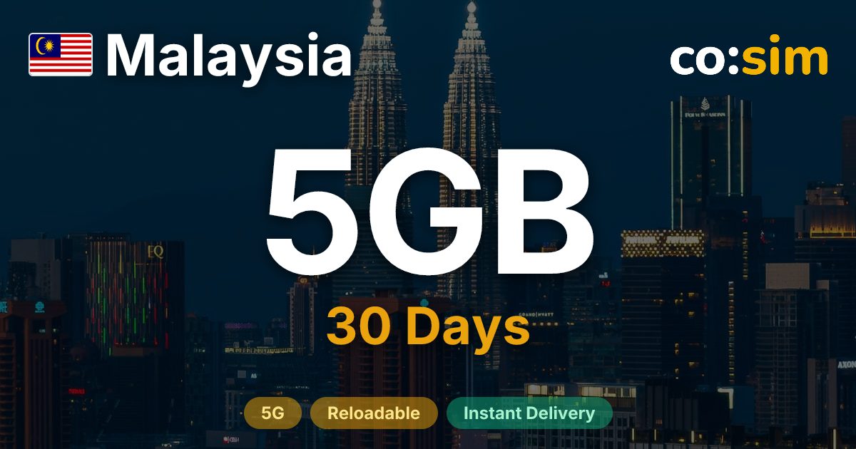 Malaysia eSIM — 5GB