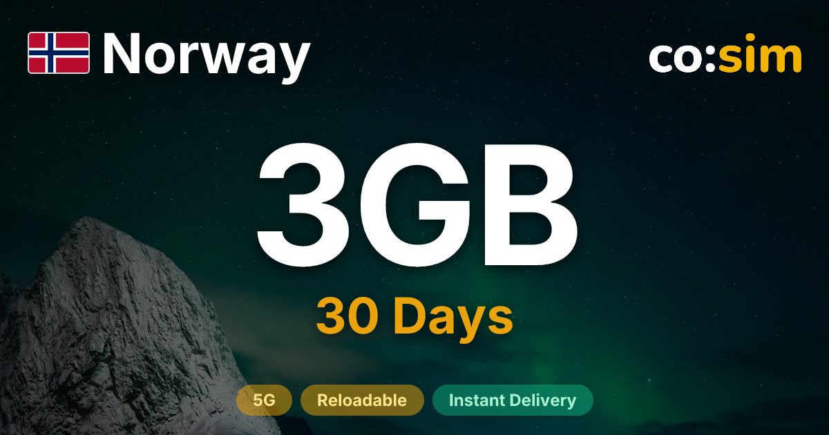 Norway eSIM — 3GB