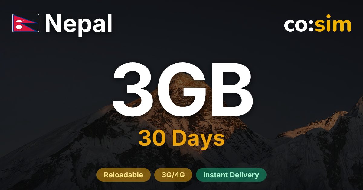 Nepal eSIM — 3GB