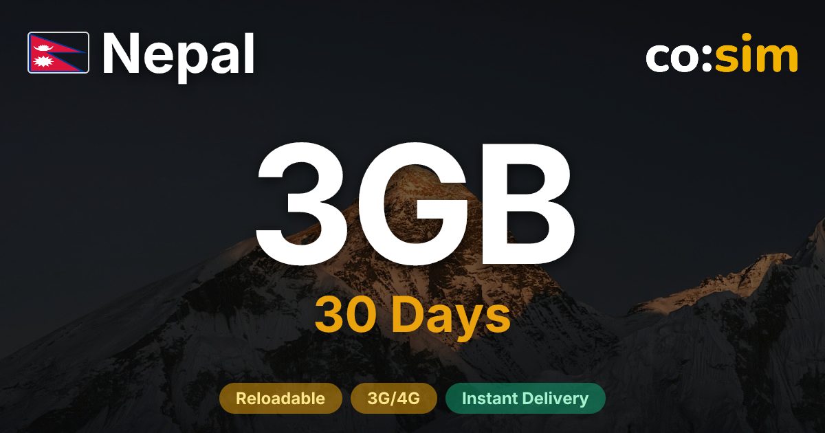 Nepal eSIM — 3GB