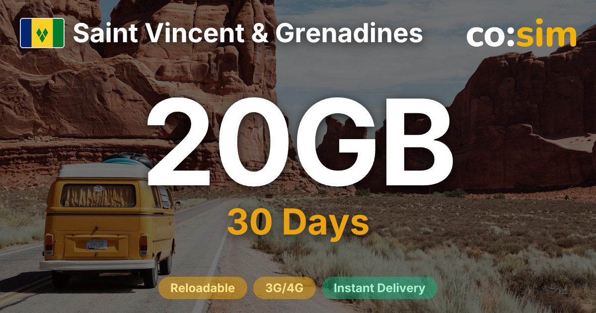 Saint Vincent und die Grenadinen eSIM — 20GB