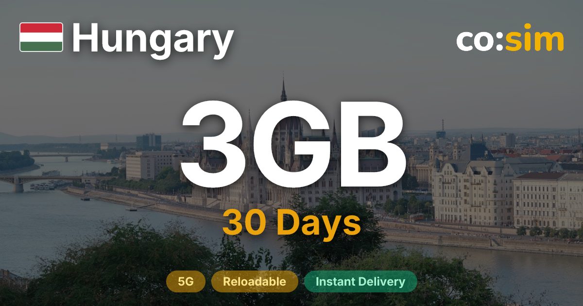 Hungary eSIM — 3GB