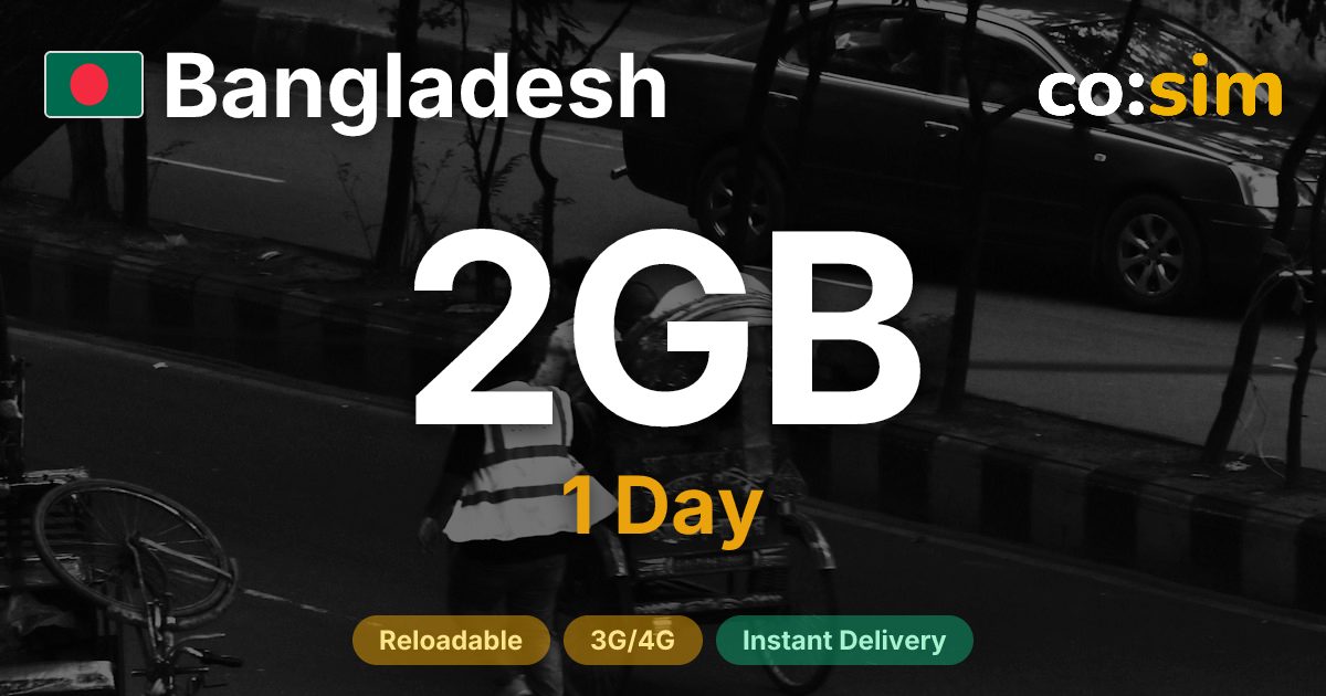 Bangladesh eSIM — 2GB+∞