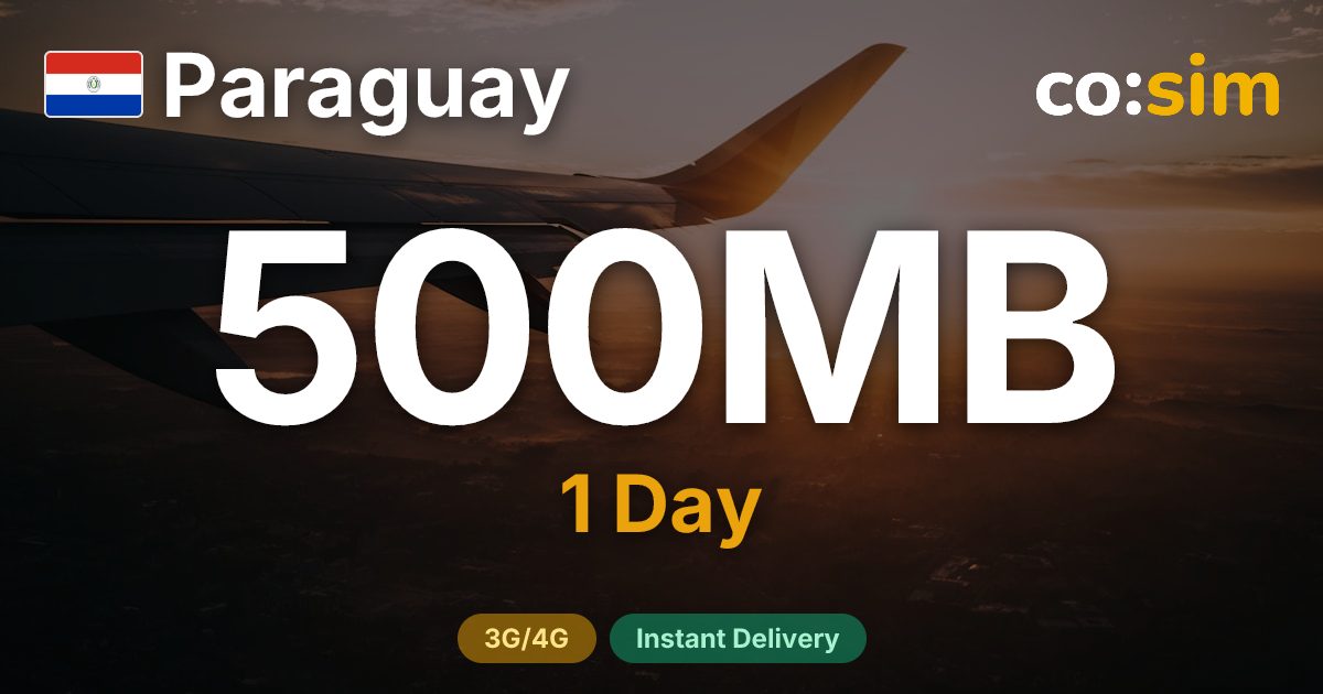 Paraguay eSIM — 500MB+∞