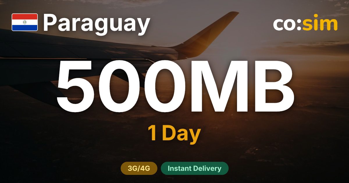 Paraguay eSIM — 500MB+∞