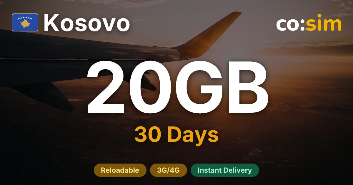 Kosovo eSIM — 20GB