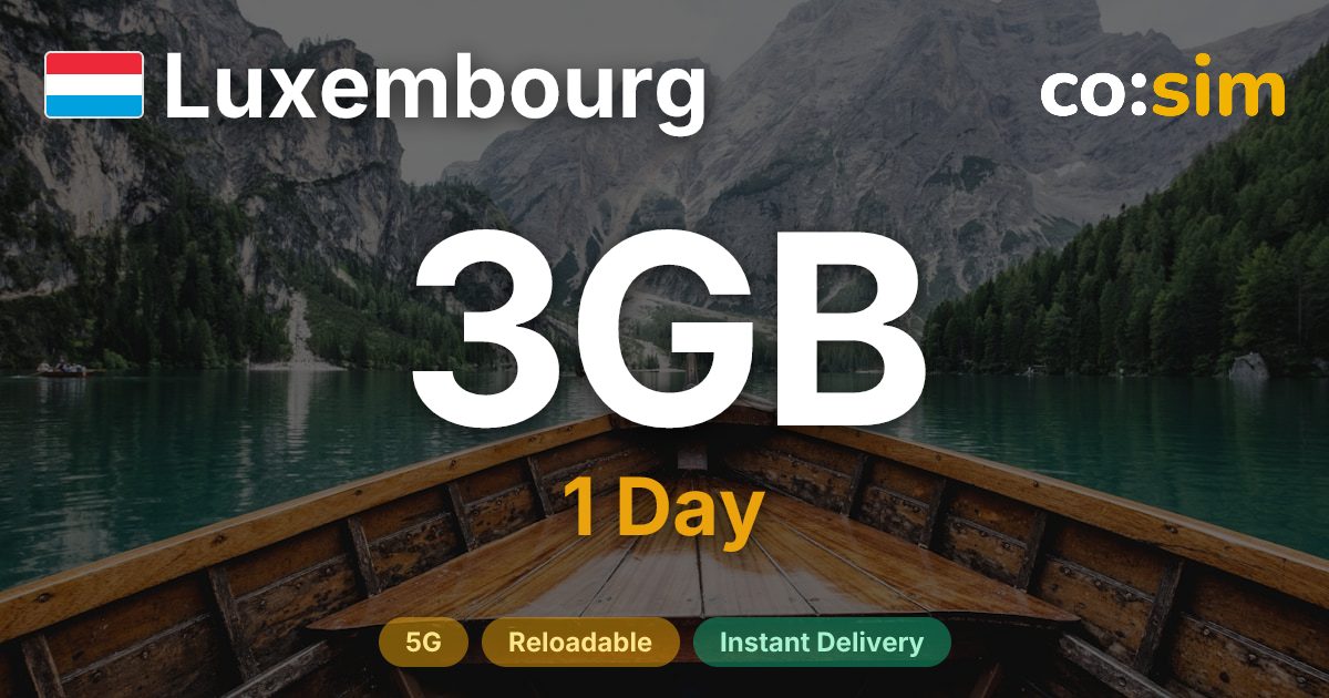 Luxembourg eSIM — 3GB+∞