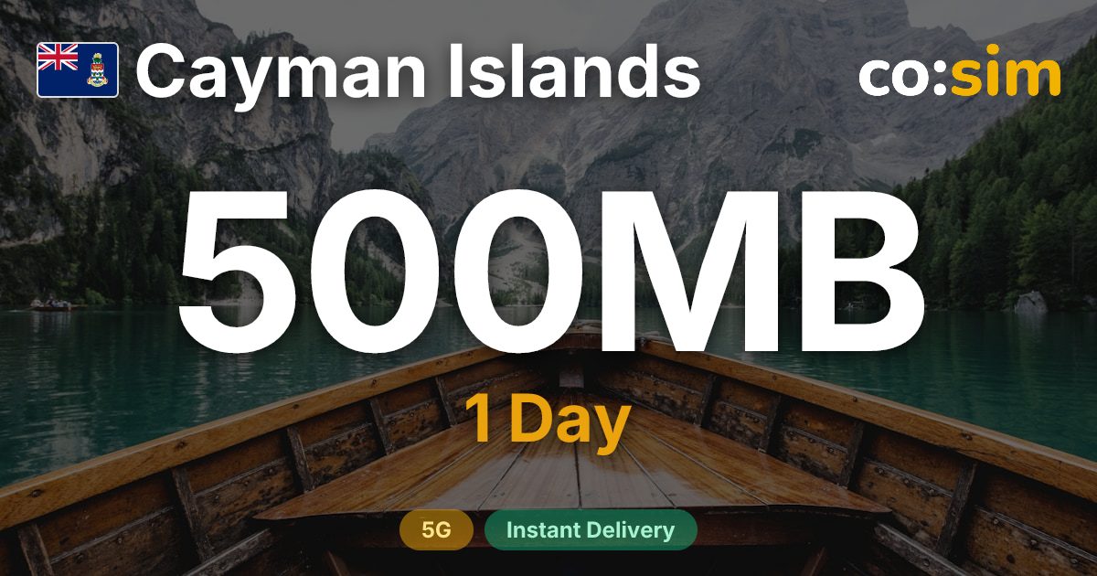 케이맨 제도 eSIM — 500MB+∞