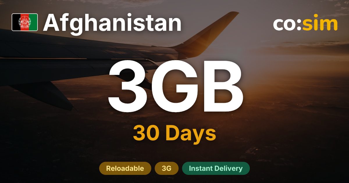 Afghanistan eSIM — 3GB