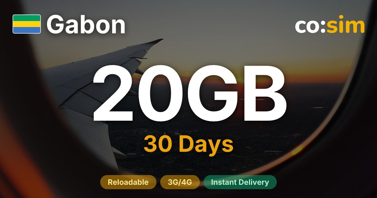 Gabon eSIM — 20GB