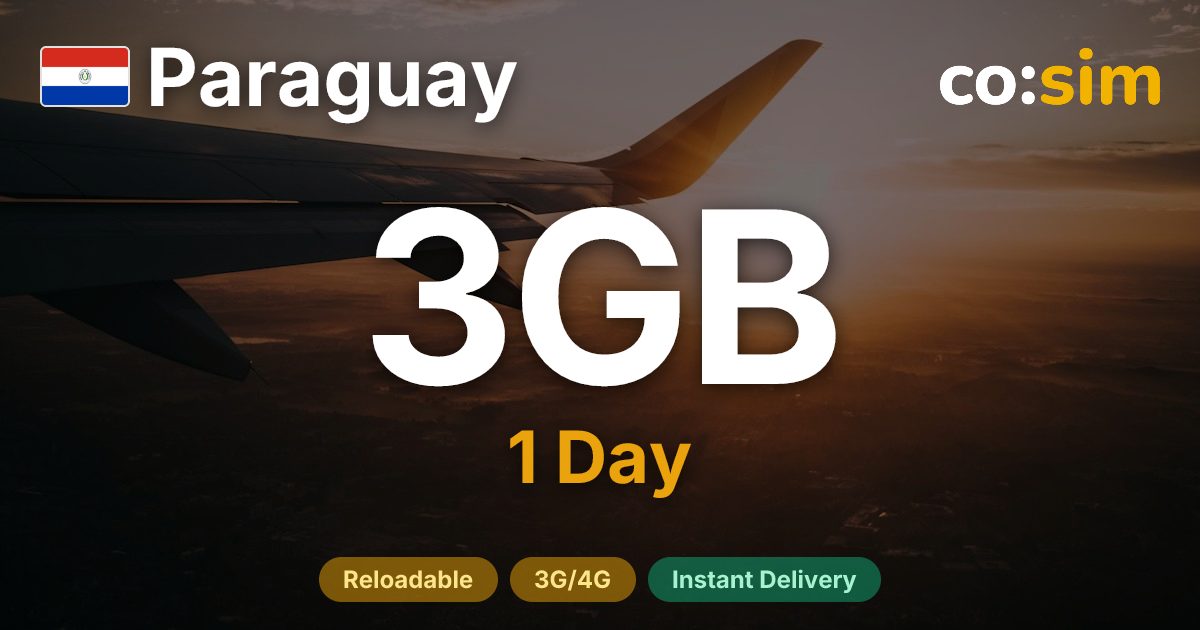 Paraguay eSIM — 3GB+∞