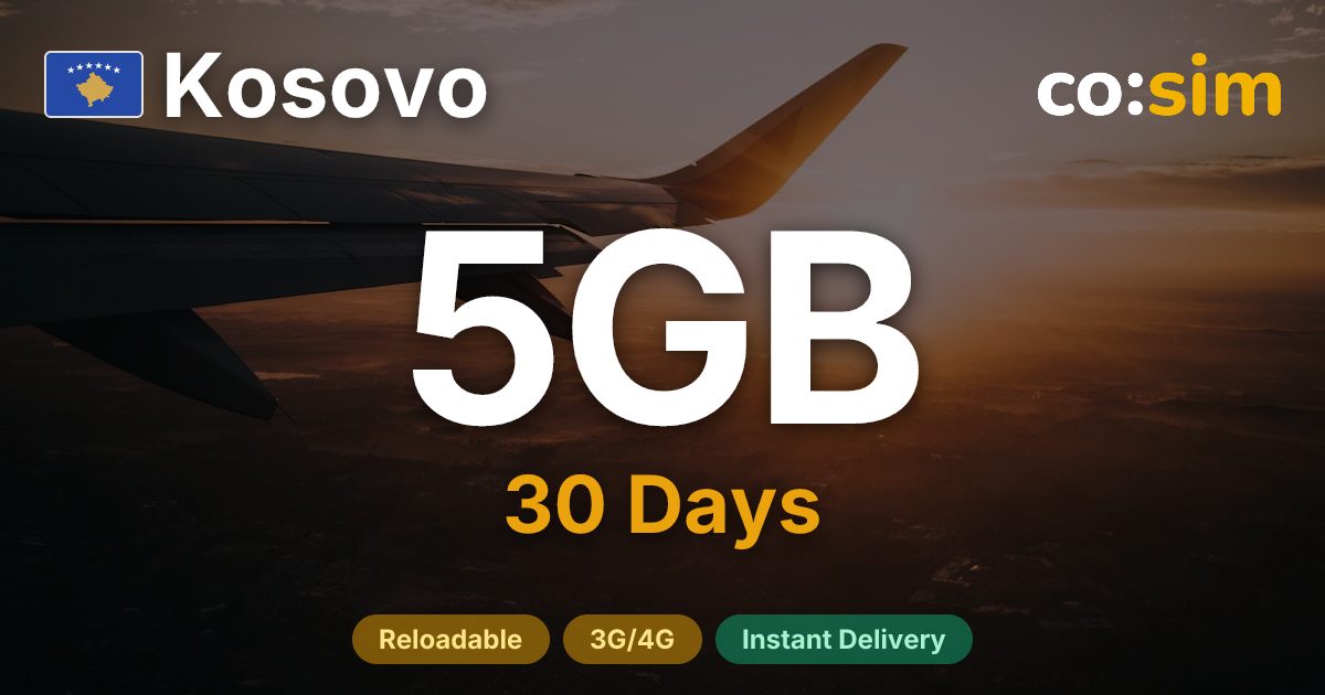 Kosovo eSIM — 5GB