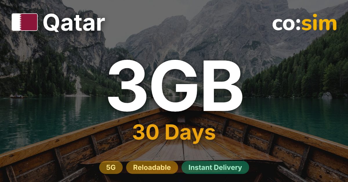 カタール eSIM — 3GB