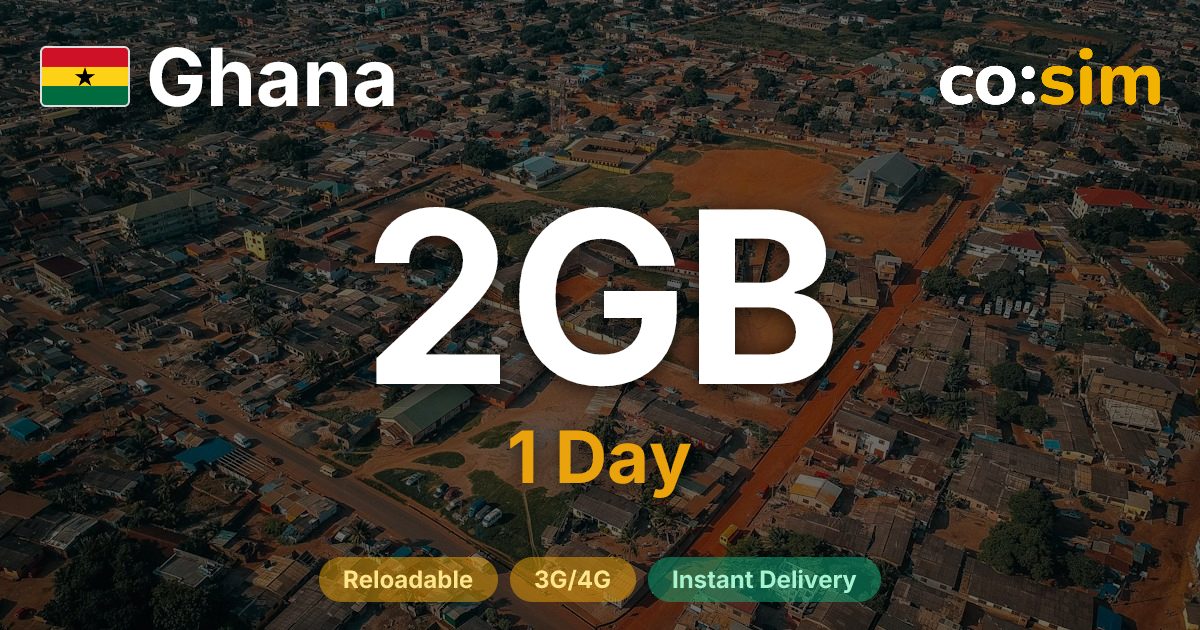Ghana eSIM — 2GB+∞