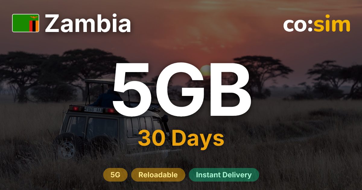 Zambia eSIM — 5GB
