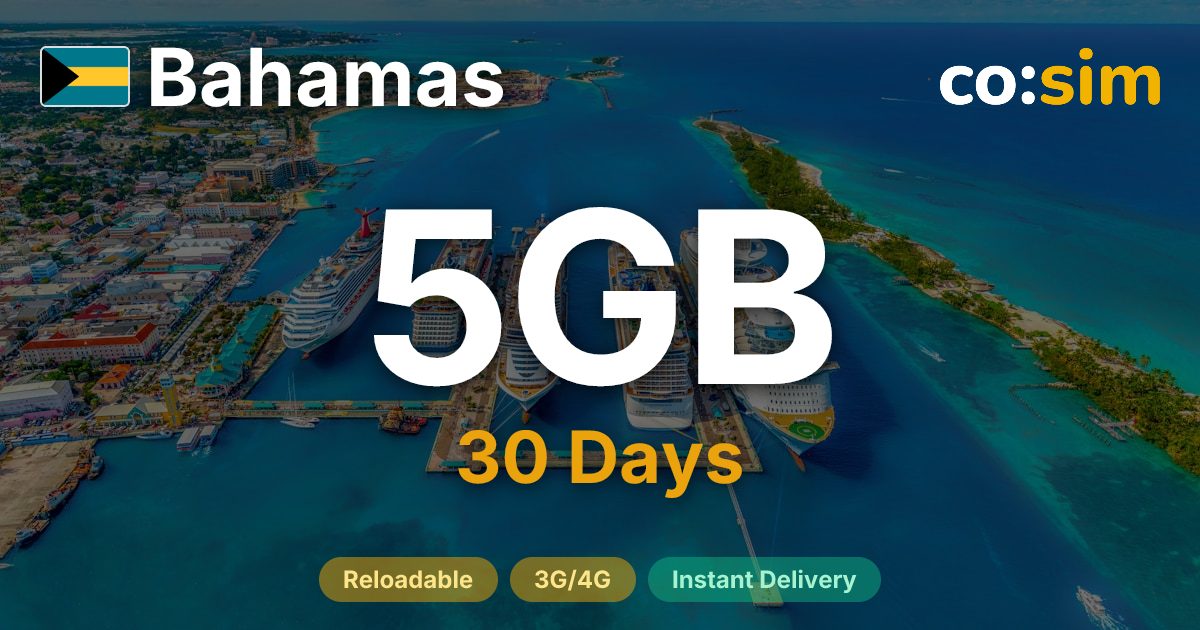 Bahamas eSIM — 5GB