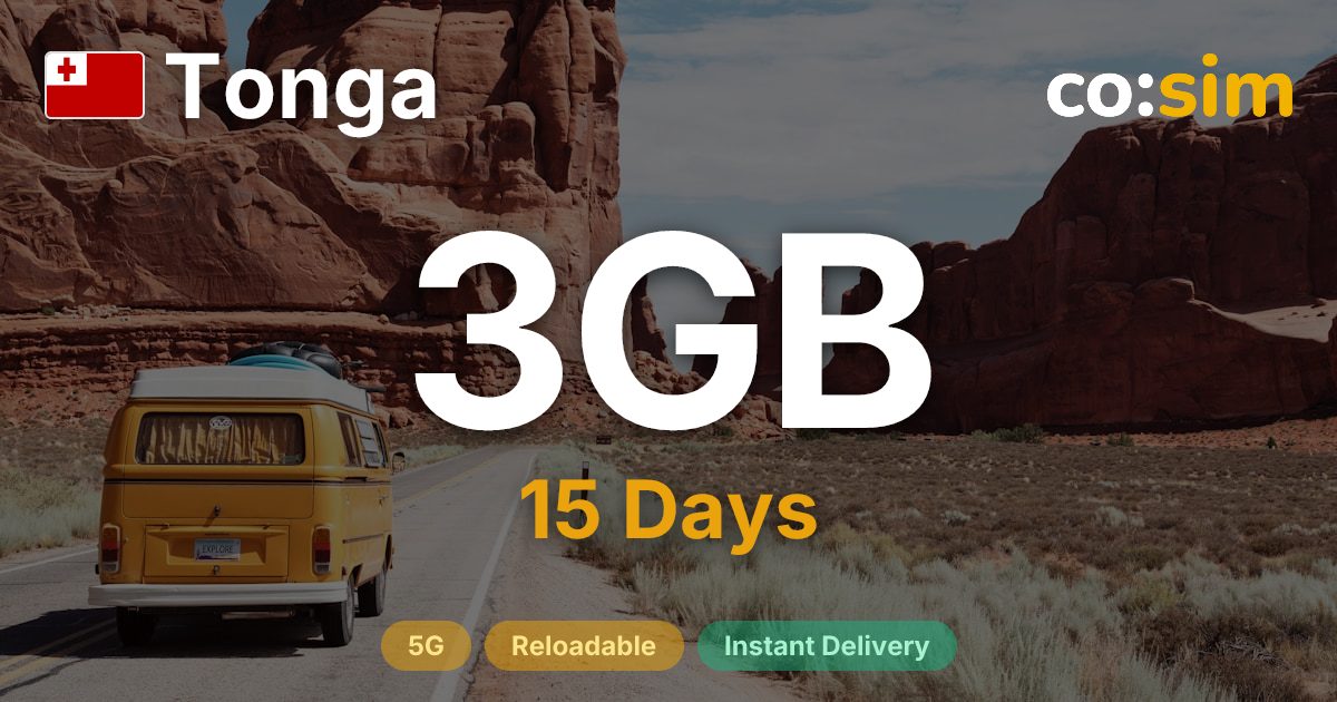 Tonga eSIM — 3GB