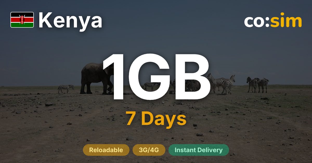 Kenia eSIM — 1GB
