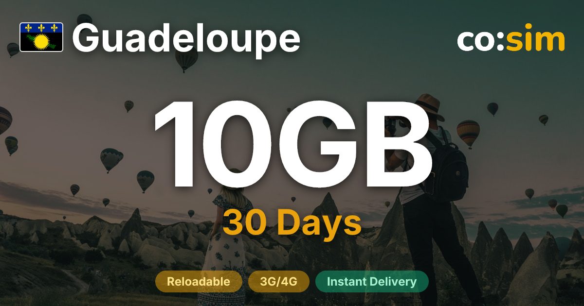 Guadeloupe eSIM — 10GB