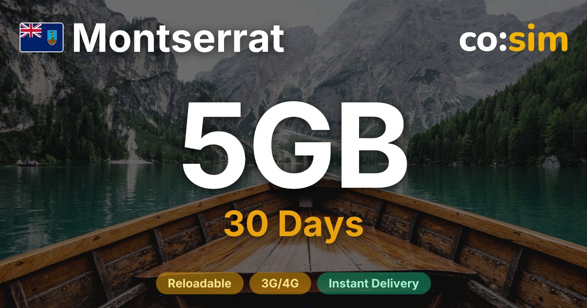 Montserrat eSIM — 5GB