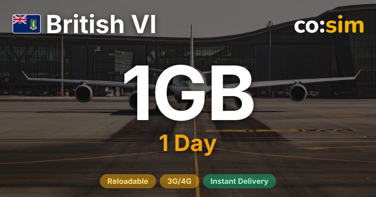 영국령 버진아일랜드 eSIM — 1GB+∞