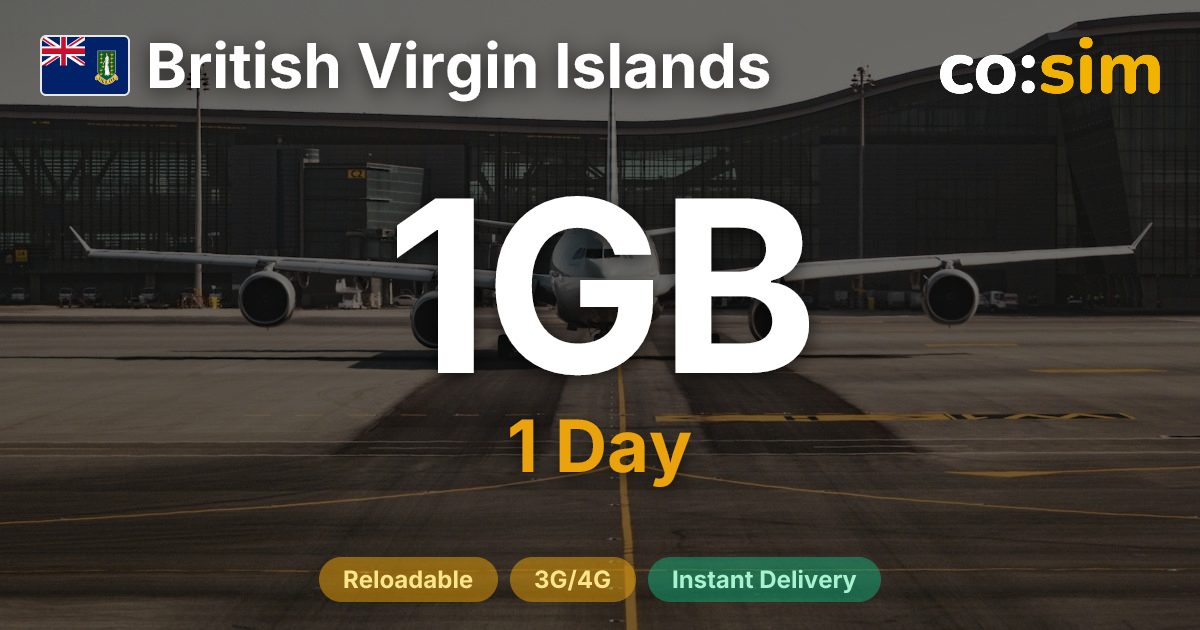 英屬維京群島 eSIM — 1GB+∞