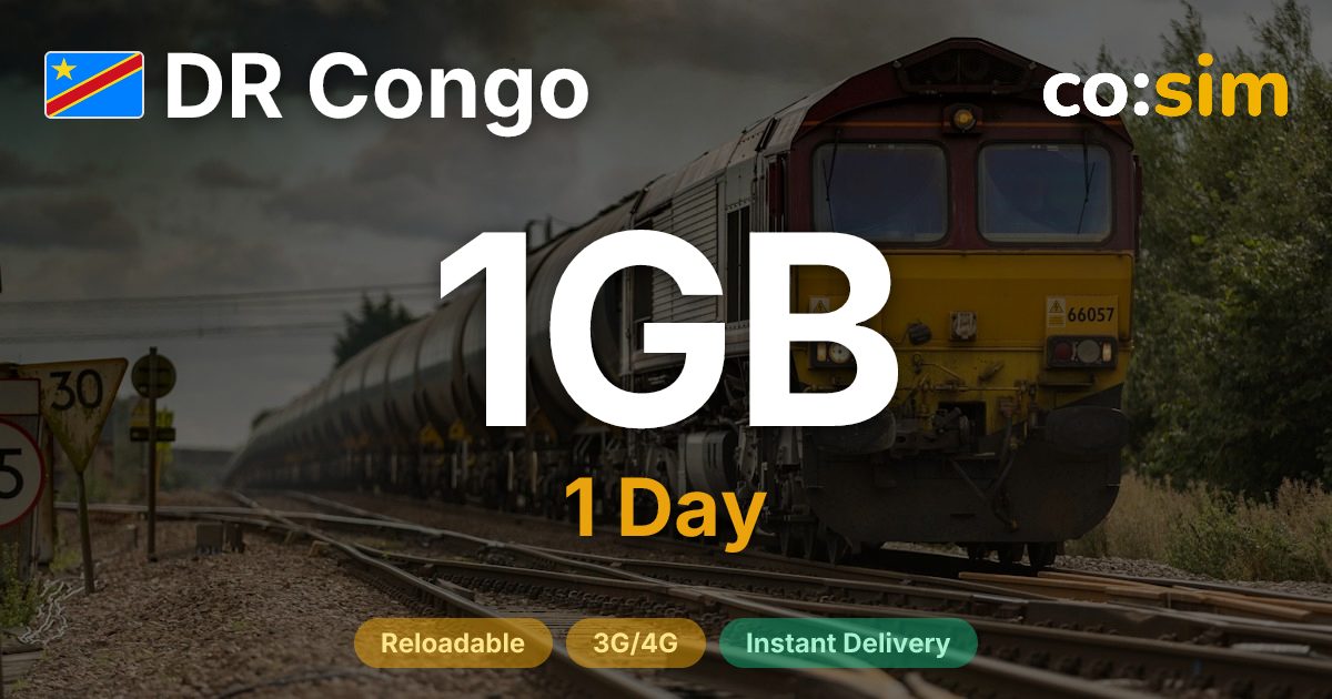 Demokratische Republik Kongo eSIM — 1GB+∞