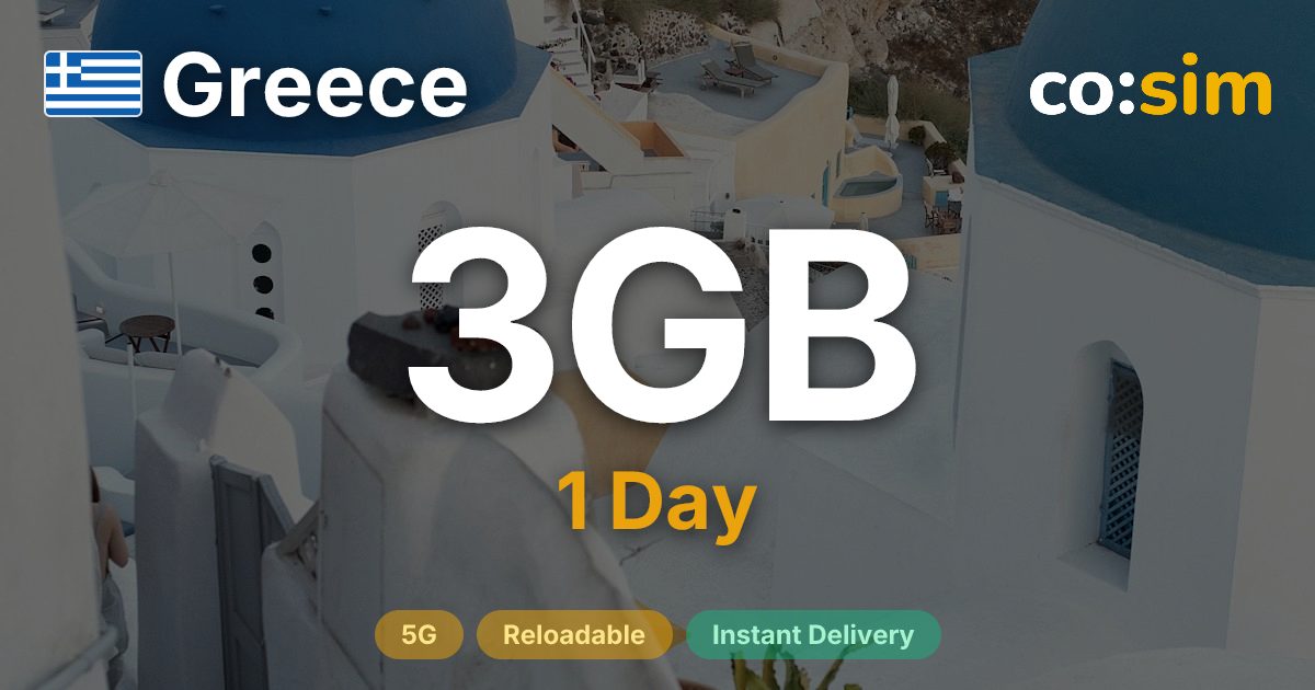 Griechenland eSIM — 3GB+∞