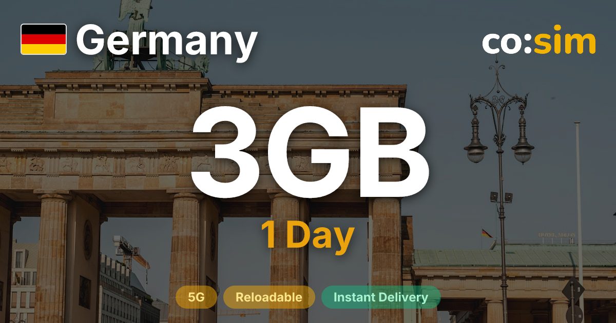 Allemagne eSIM — 3GB+∞