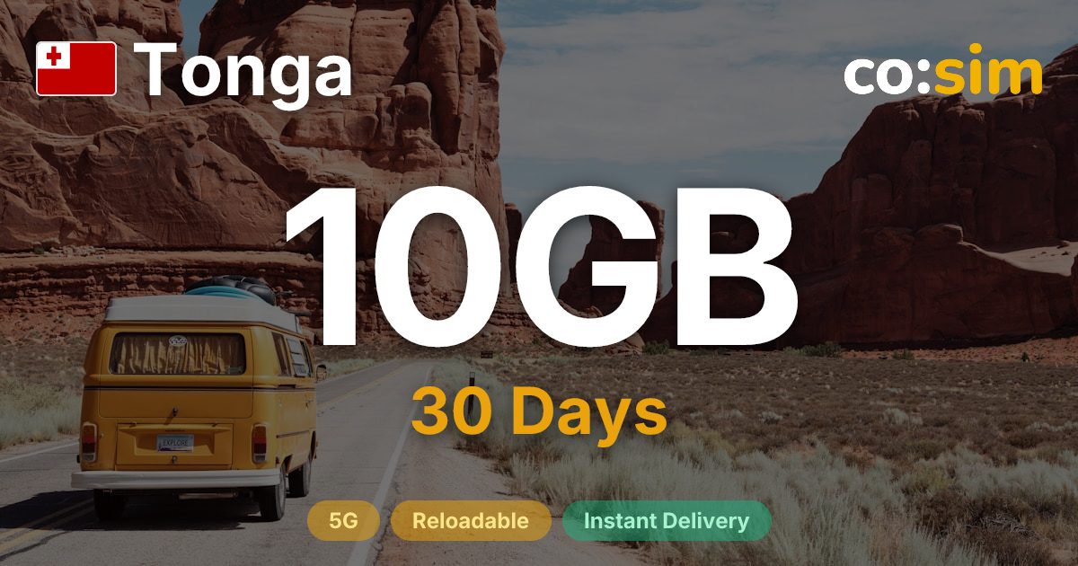 Tonga eSIM — 10GB