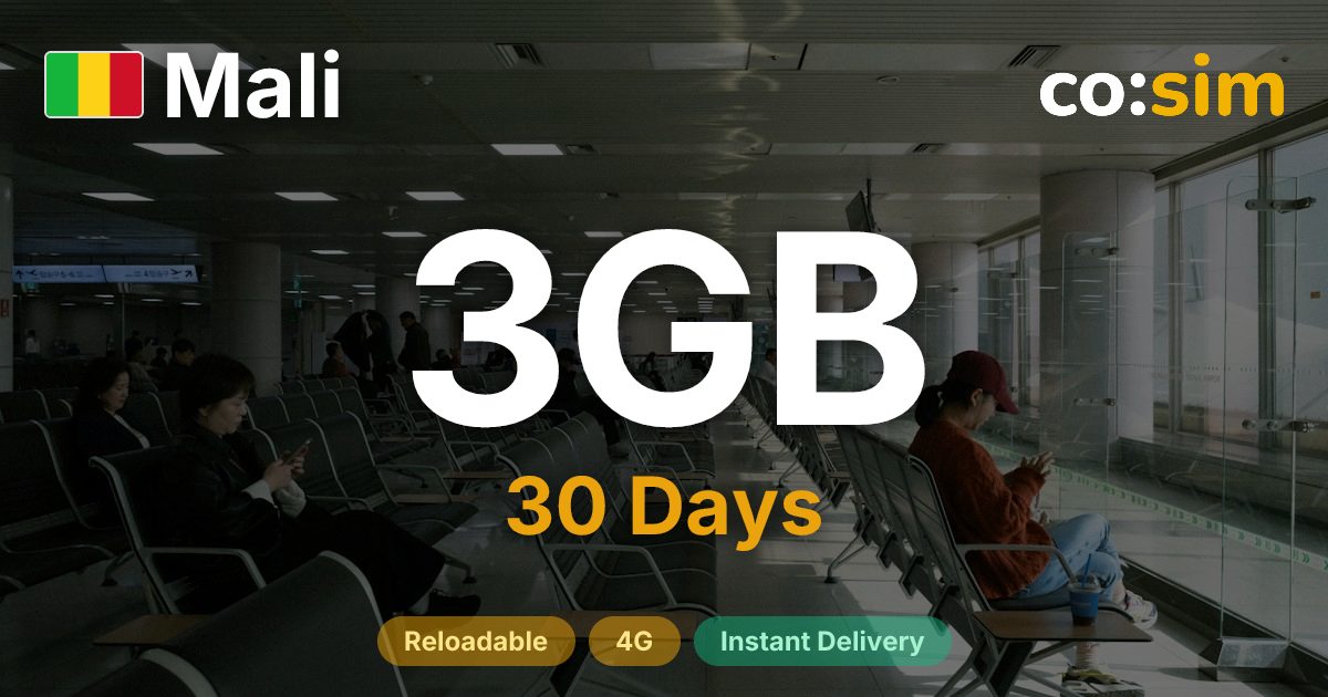 Malí eSIM — 3GB