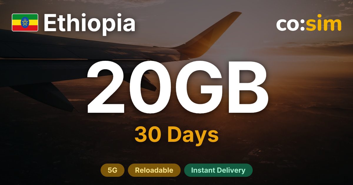 Ethiopia eSIM — 20GB