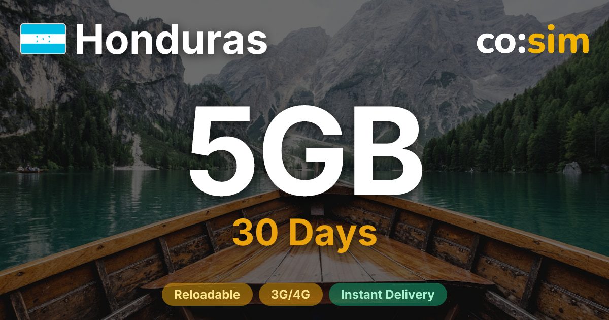 Honduras eSIM — 5GB
