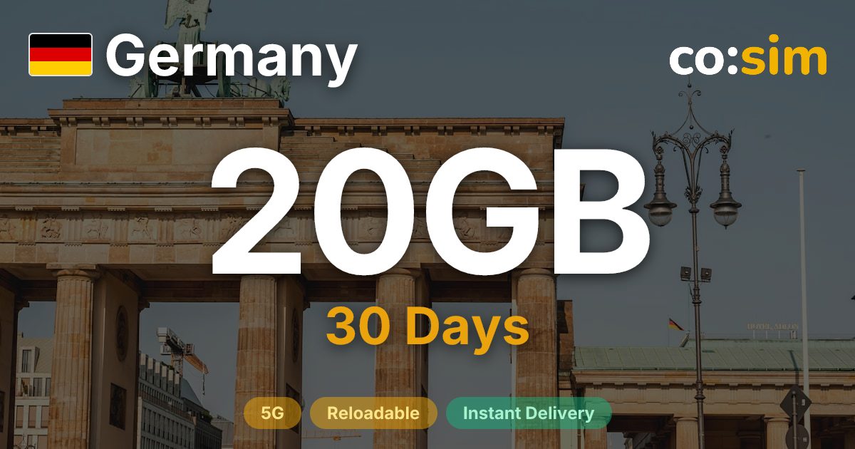 Germany eSIM — 20GB
