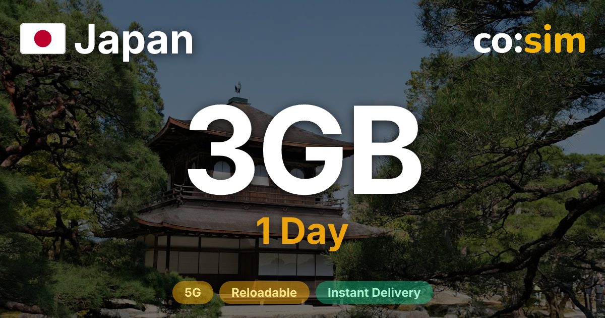 Japan eSIM — 3GB+∞