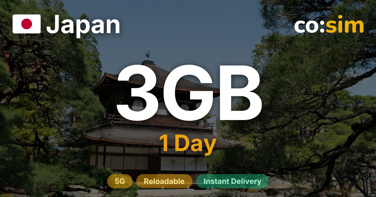 Japan eSIM — 3GB+∞