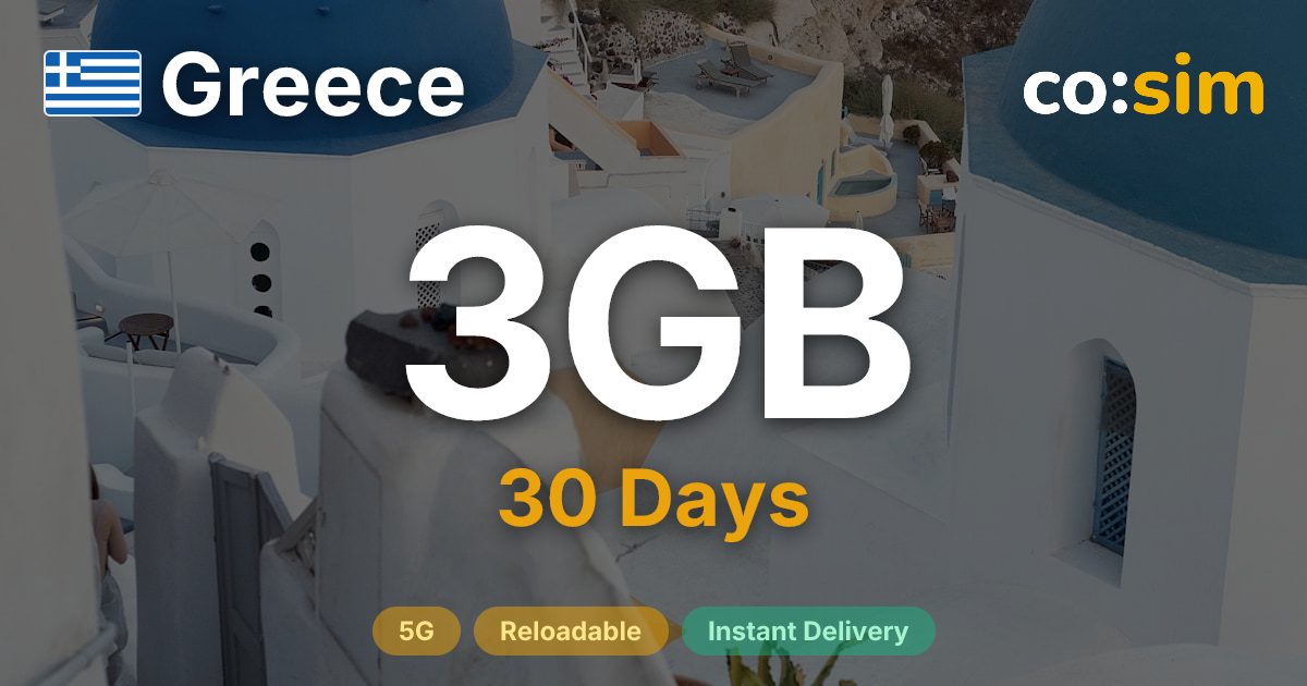 Greece eSIM — 3GB