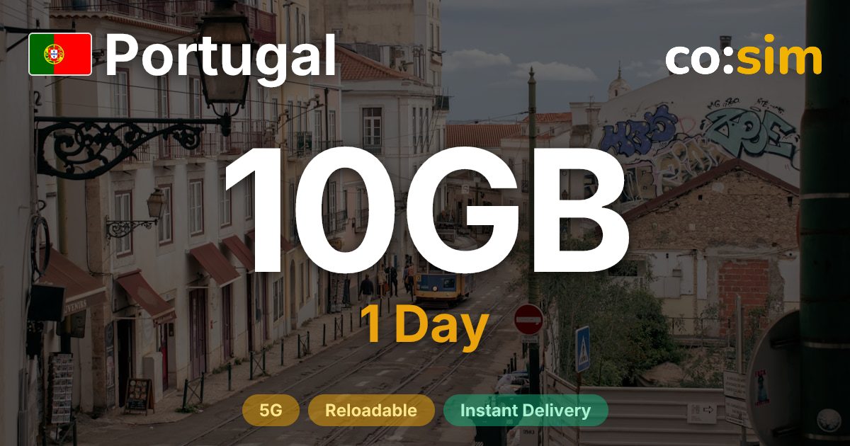 Portugal eSIM — 10GB+∞