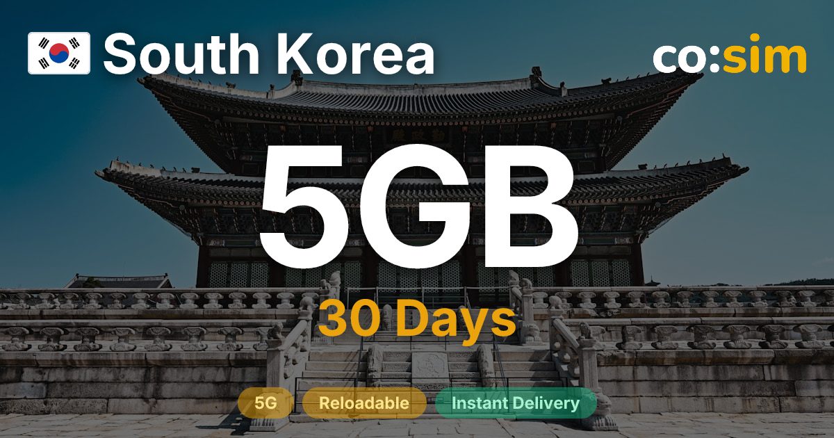 South Korea eSIM — 5GB