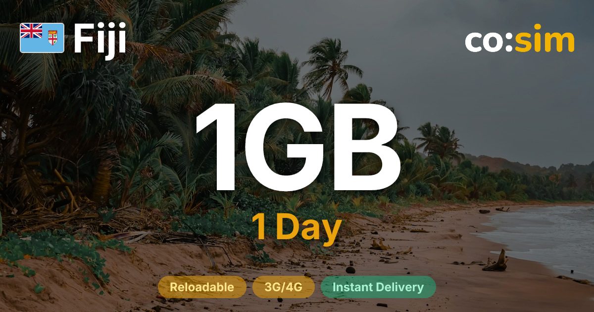 Fidschi eSIM — 1GB+∞