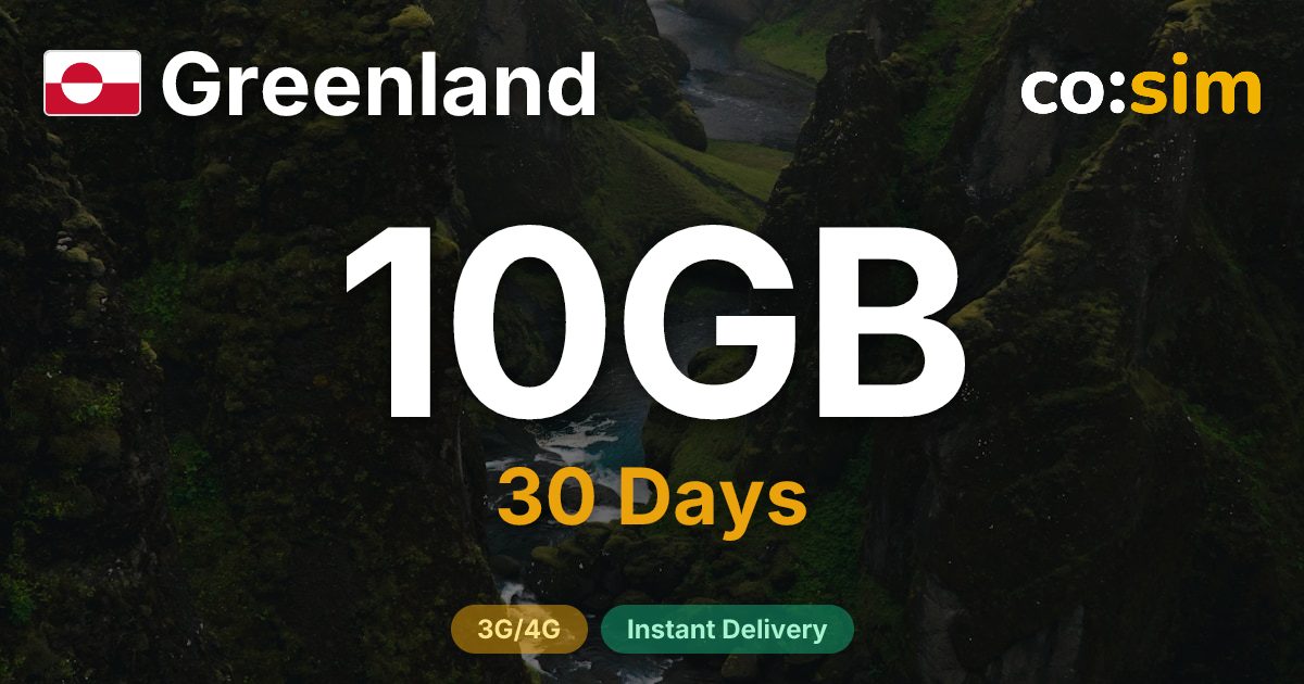 Greenland eSIM — 10GB