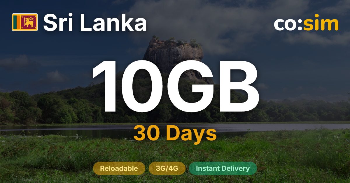 Sri Lanka eSIM — 10GB