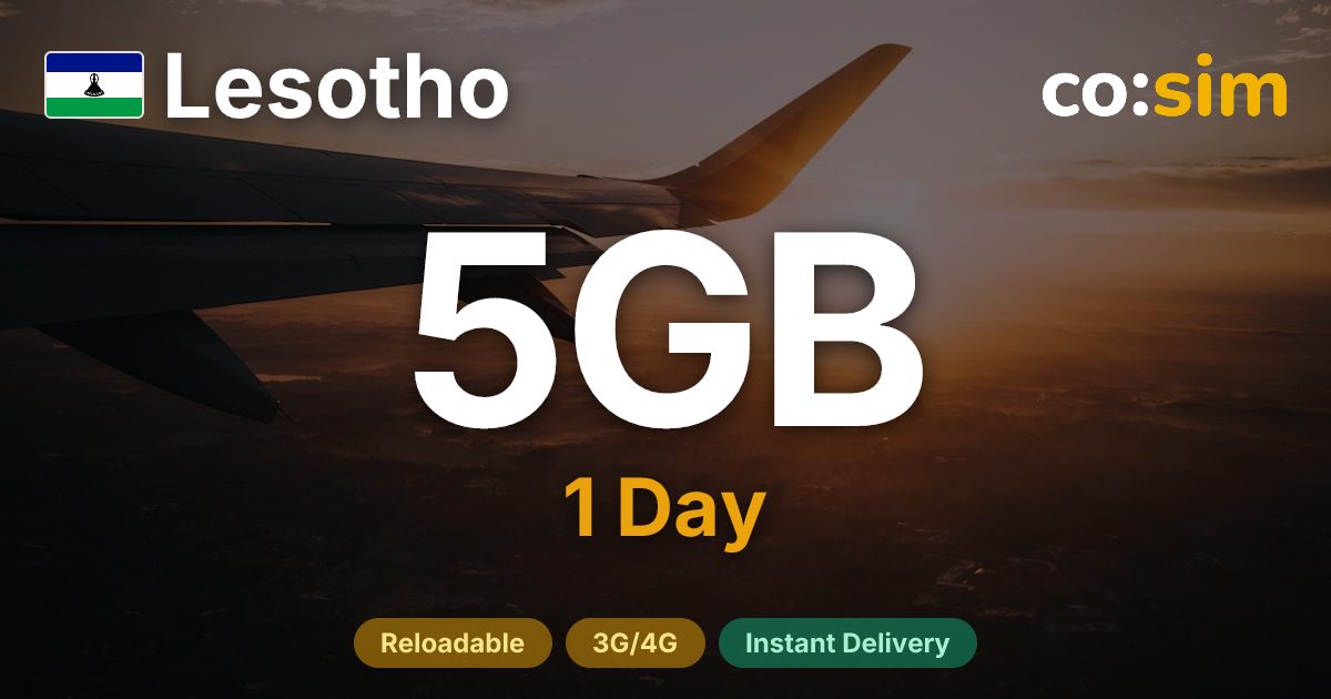 レソト eSIM — 5GB+∞